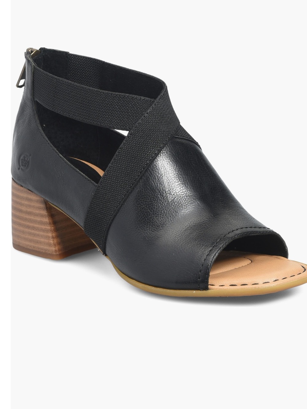 Born Searing Open Toe Heeled Bootie